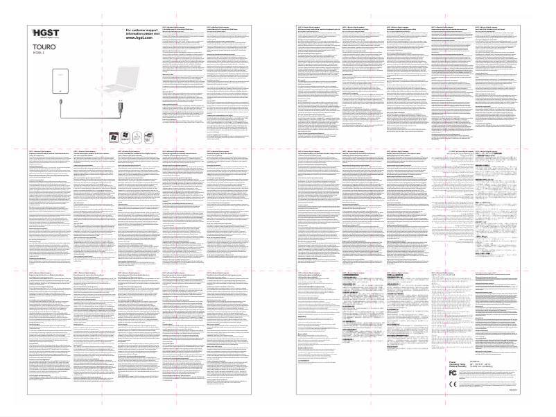 Página nº 1 - Manual de usuario HGST Touro Mobile
