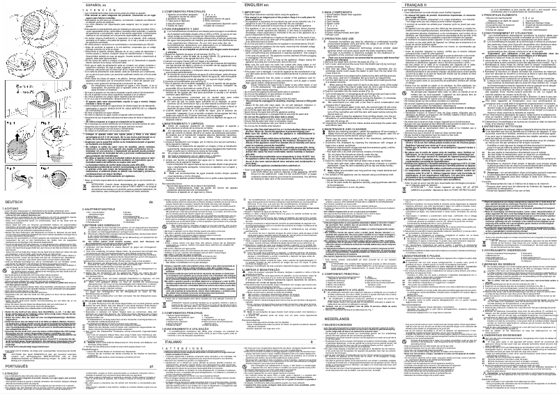 Imagen de la primera página del manual del dispositivo HU1055