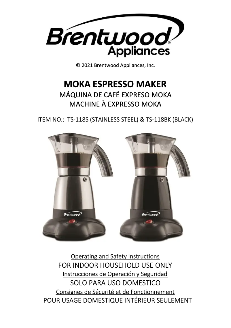 Imagen de la primera página del manual del dispositivo TS-118S