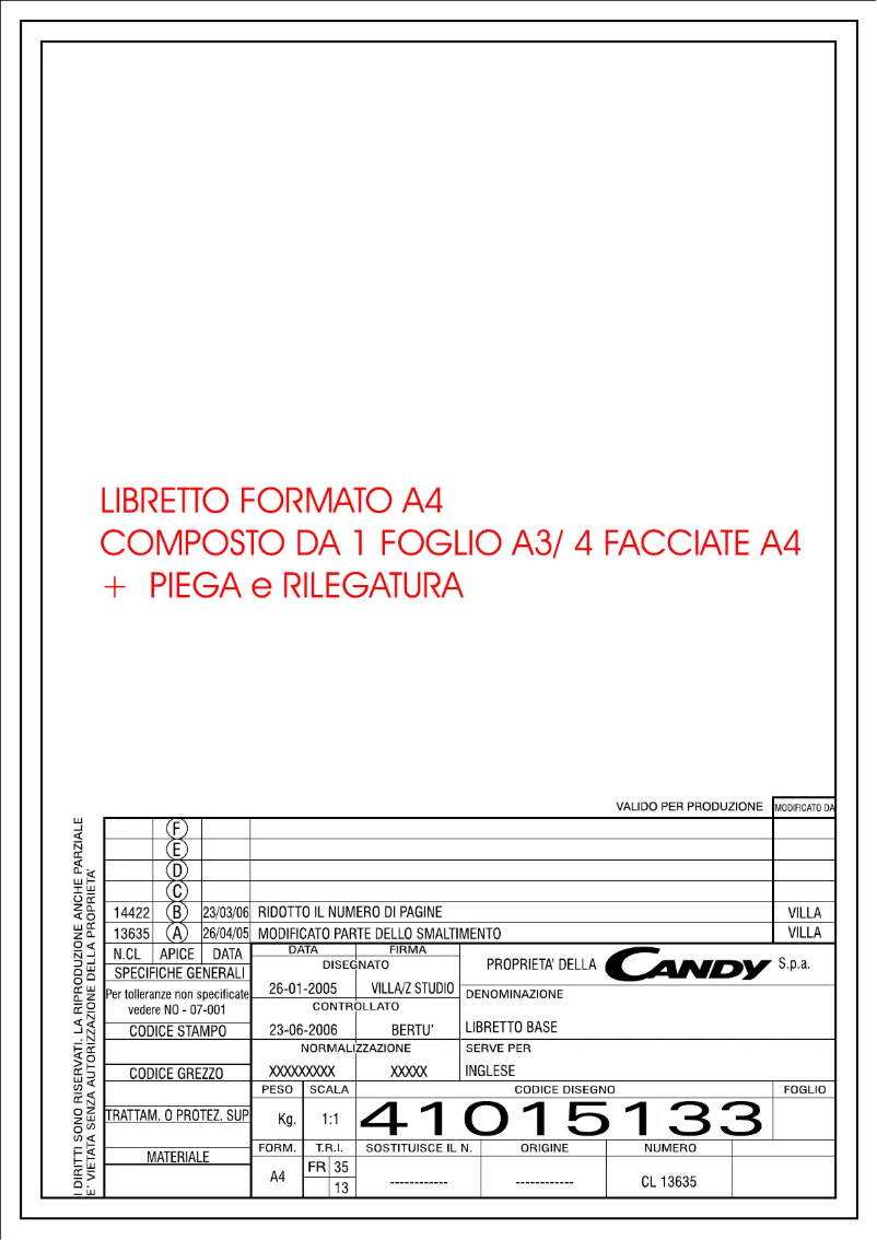 Página 1 del manual Manual de usuario Candy CFU210AA-80