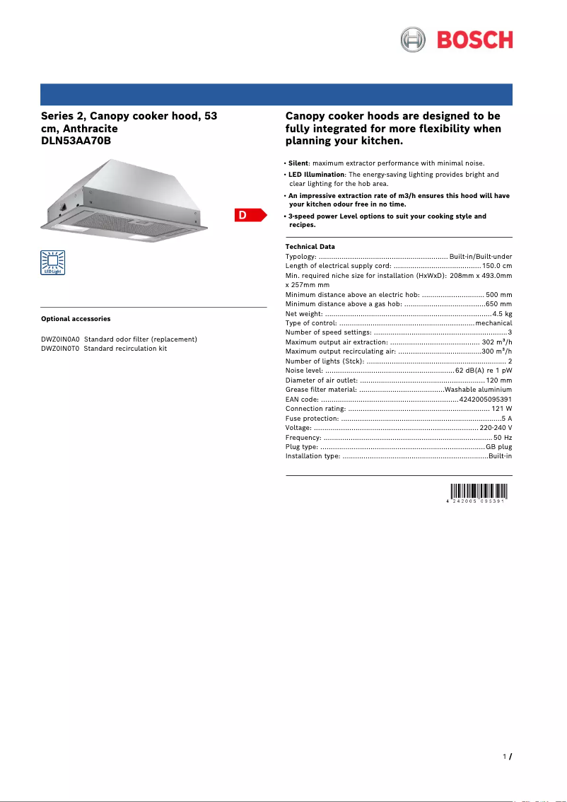 Imagen de la primera página del manual del dispositivo Serie 2 DLN53AA70B