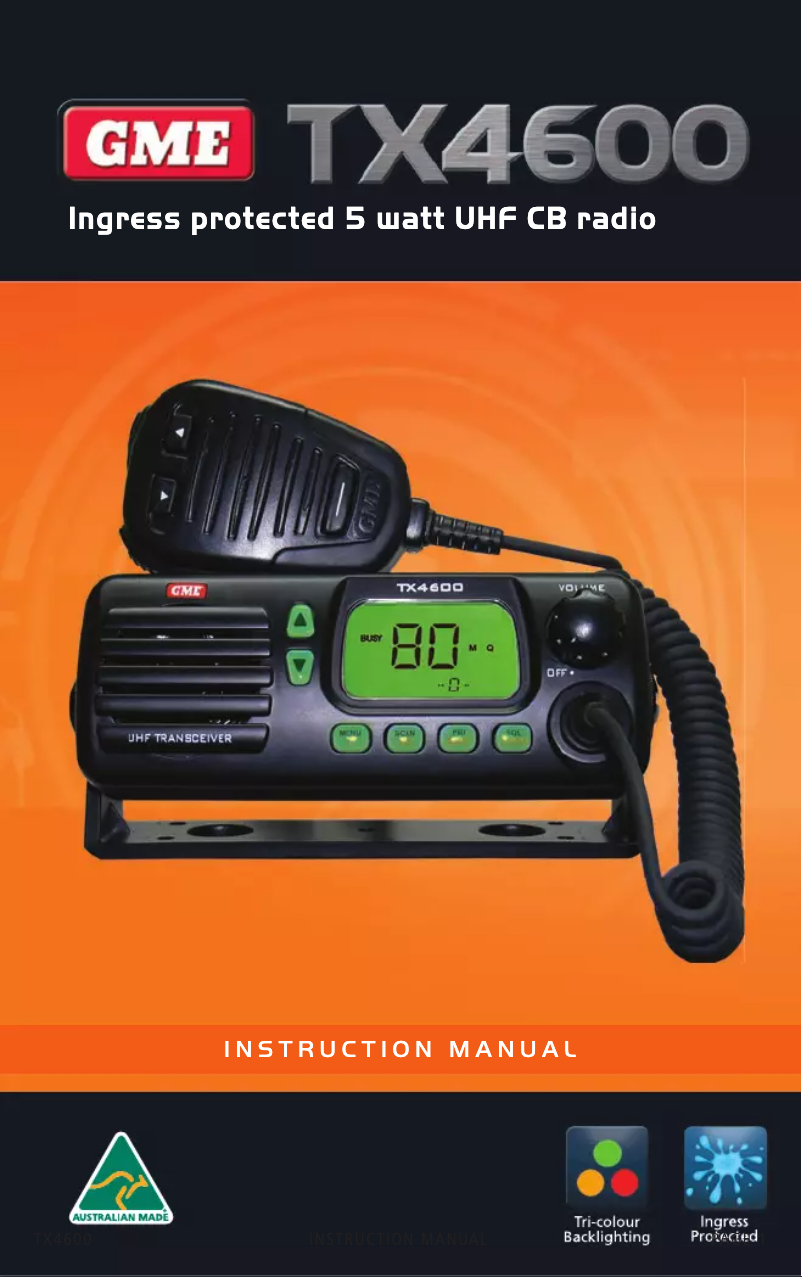 Imagen de la primera página del manual del dispositivo TX4600