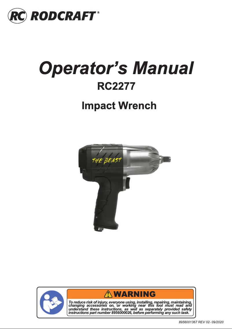 Página nº 1 - Manual de usuario Rodcraft RC2277