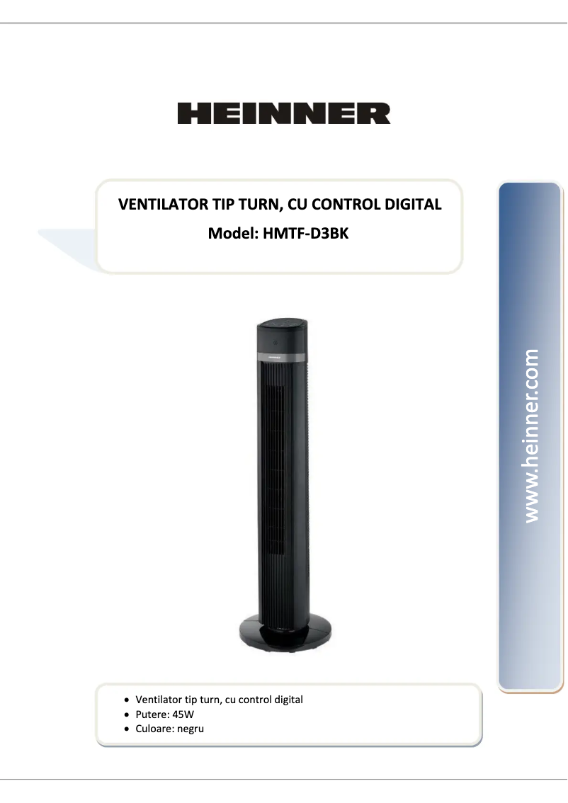 Imagen de la primera página del manual del dispositivo HMTF-D3BK
