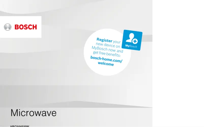 Página 1 del manual Manual de usuario Bosch HBC84H500W