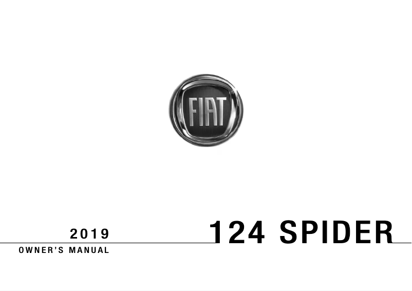 Imagen de la primera página del manual del dispositivo 124 Spider (2019)
