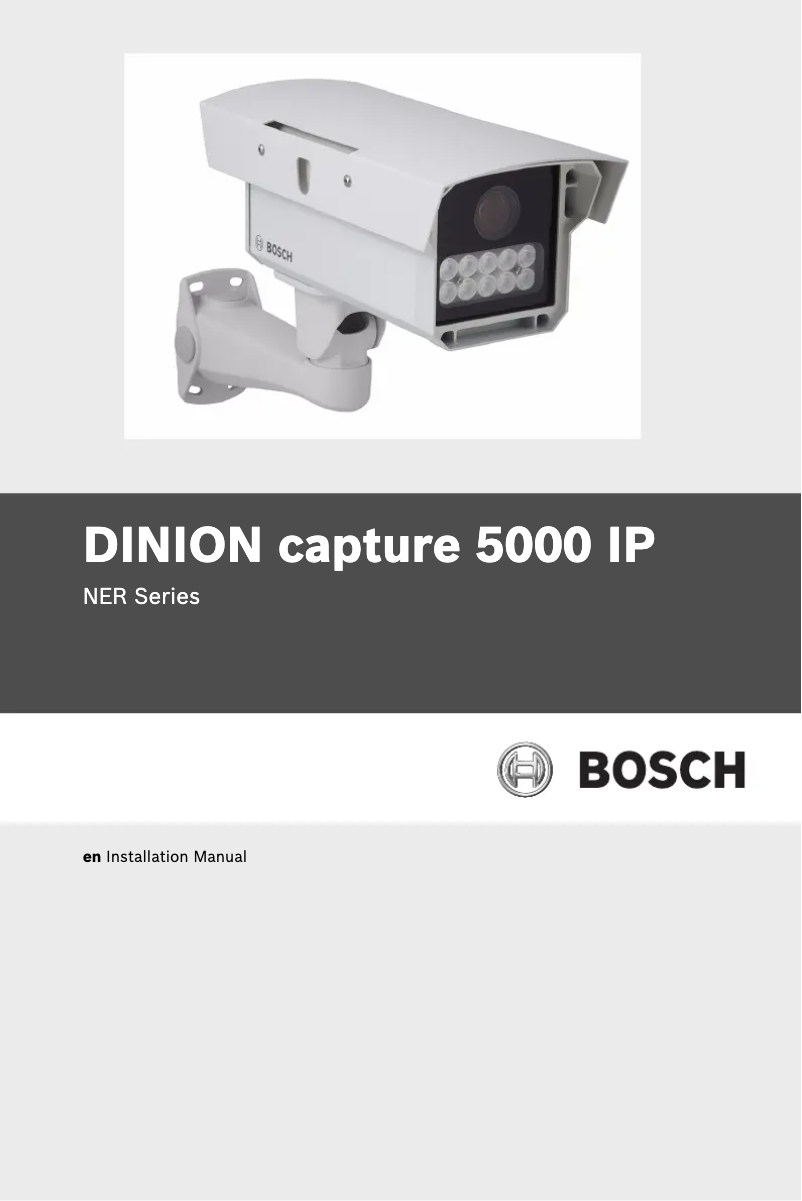 Página nº 1 - Manual de usuario Bosch Dinion capture NER-L2R3