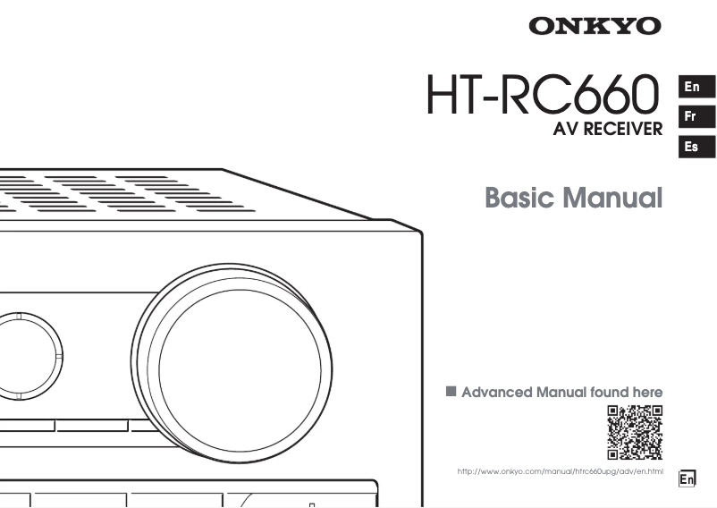 Imagen de la primera página del manual del dispositivo HT-RC660