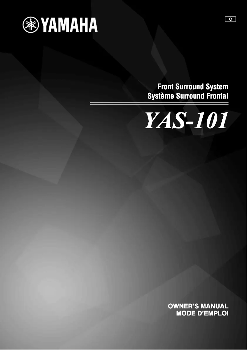 Página 1 del manual Manual de usuario Yamaha YAS-101
