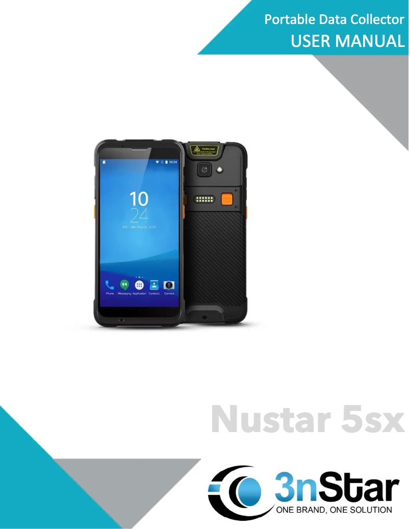 Imagen de la primera página del manual del dispositivo NuStar 5sx