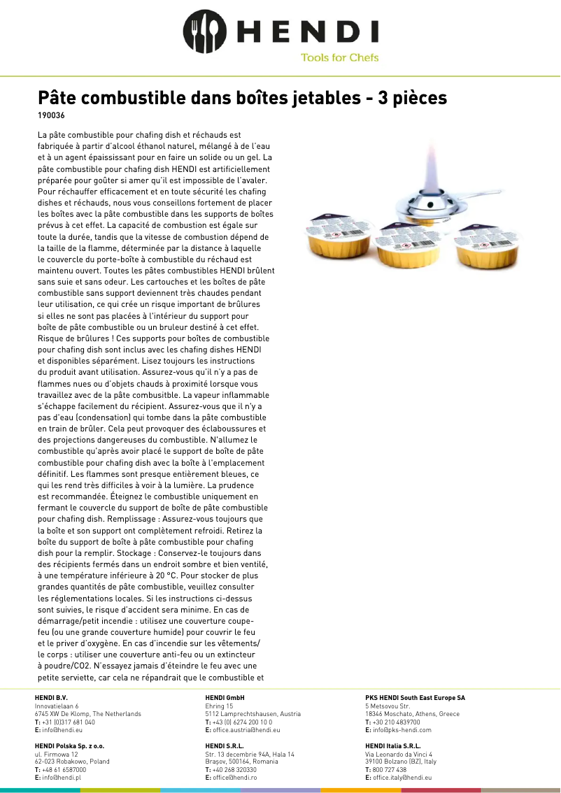 Página nº 1 - Manual de usuario Hendi 190036