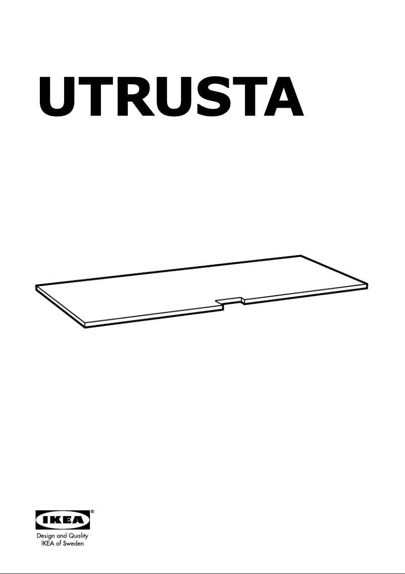Página 1 del manual Manual de usuario Ikea UTRUSTA 302.132.98