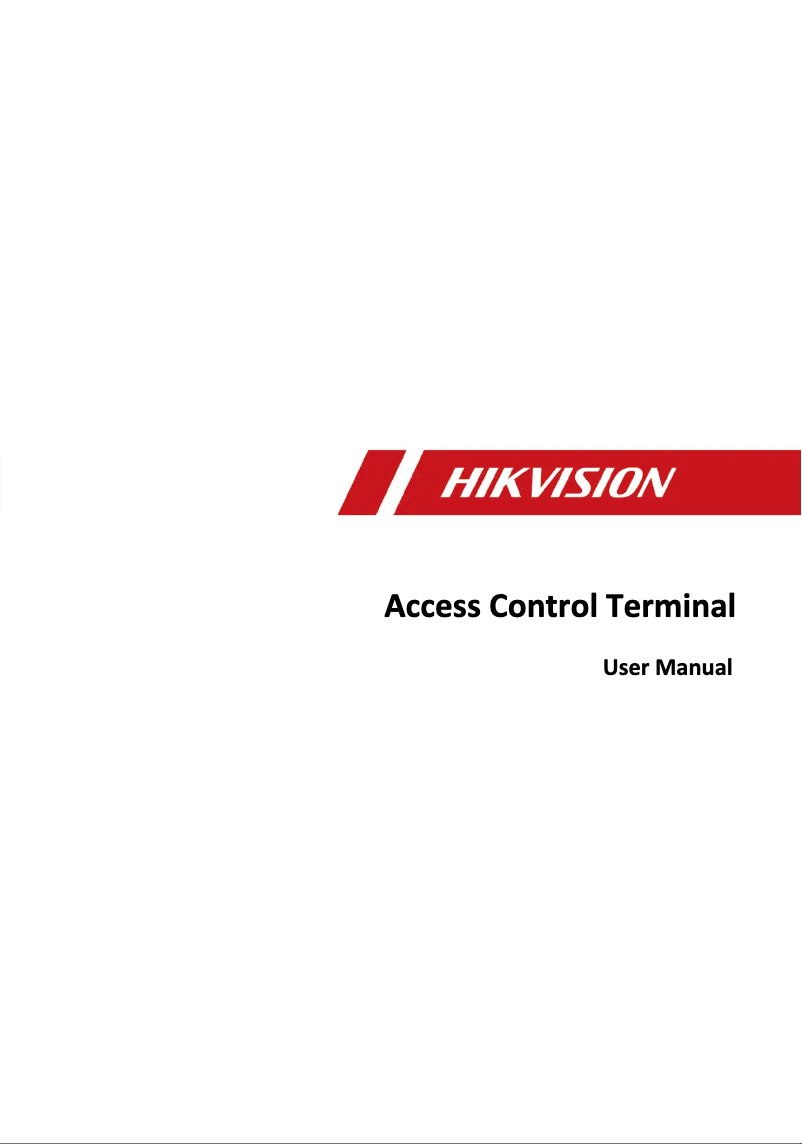 Página 1 del manual Manual de usuario Hikvision DS-K1T105AE