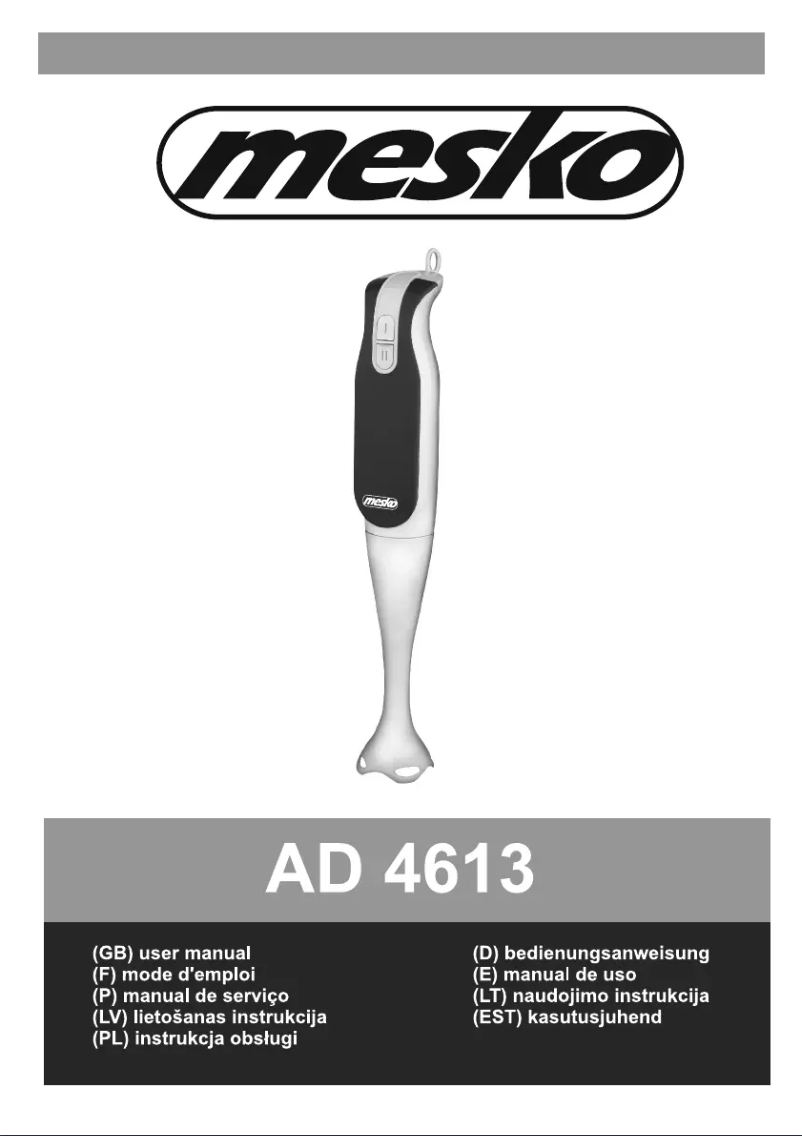 Página 1 del manual Manual de usuario Mesko MS 4613