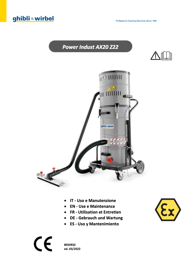 Imagen de la primera página del manual del dispositivo Power Indust AX 20 Z22