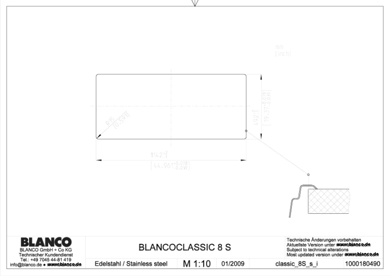 Imagen de la primera página del manual del dispositivo CLASSIC 8 S