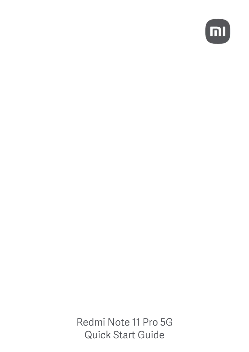 Imagen de la primera página del manual del dispositivo Note 11 Pro 5G