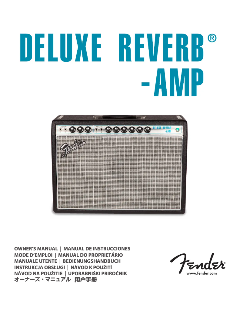 Página nº 1 - Manual de usuario Fender ’68 Custom Deluxe Reverb