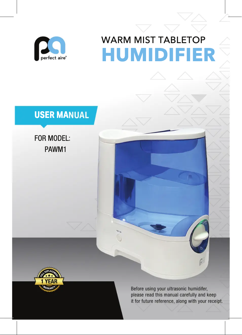 Imagen de la primera página del manual del dispositivo PAWM1