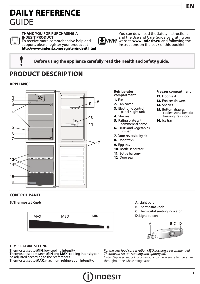 Página nº 1 - Manual de usuario Indesit LR8 S1 F S