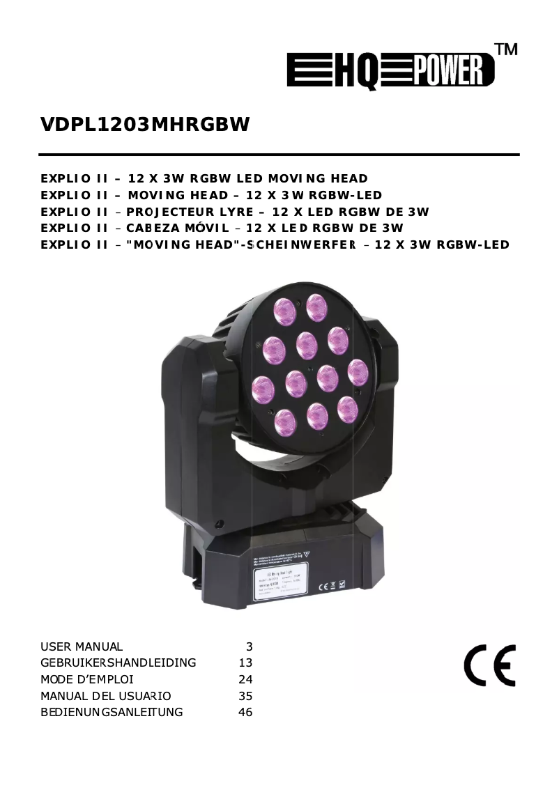 Página 1 del manual Manual de usuario HQ Power Explio II