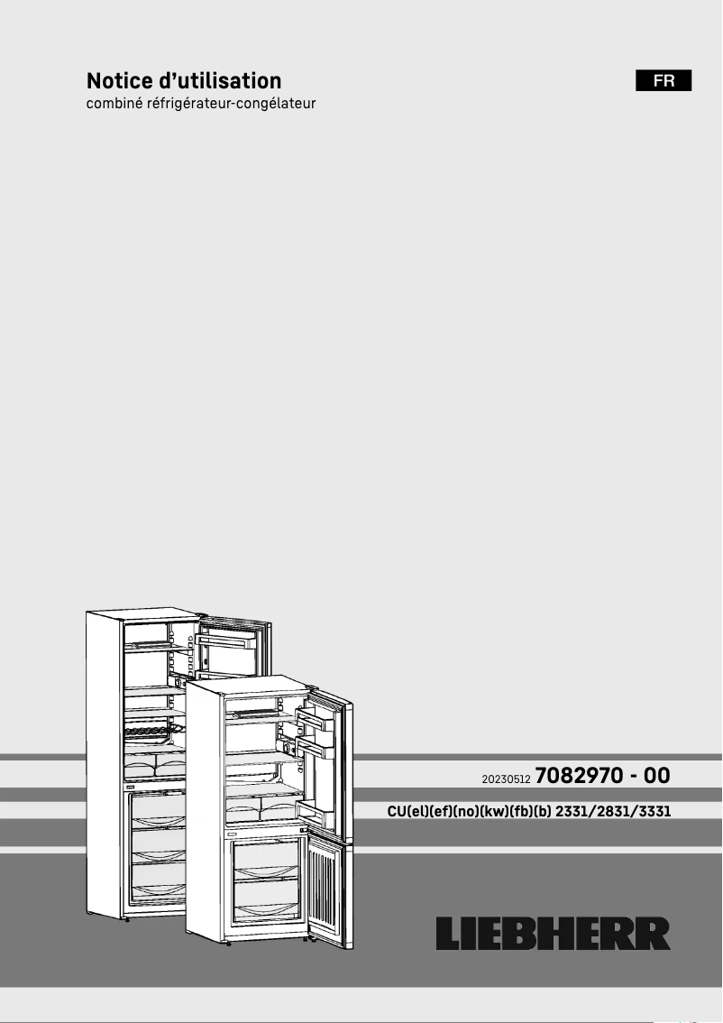 Página 1 del manual Manual de usuario Liebherr CUkw 2831