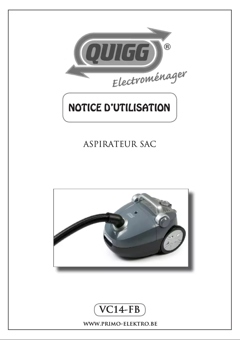 Página nº 1 - Manual de usuario Quigg VC14