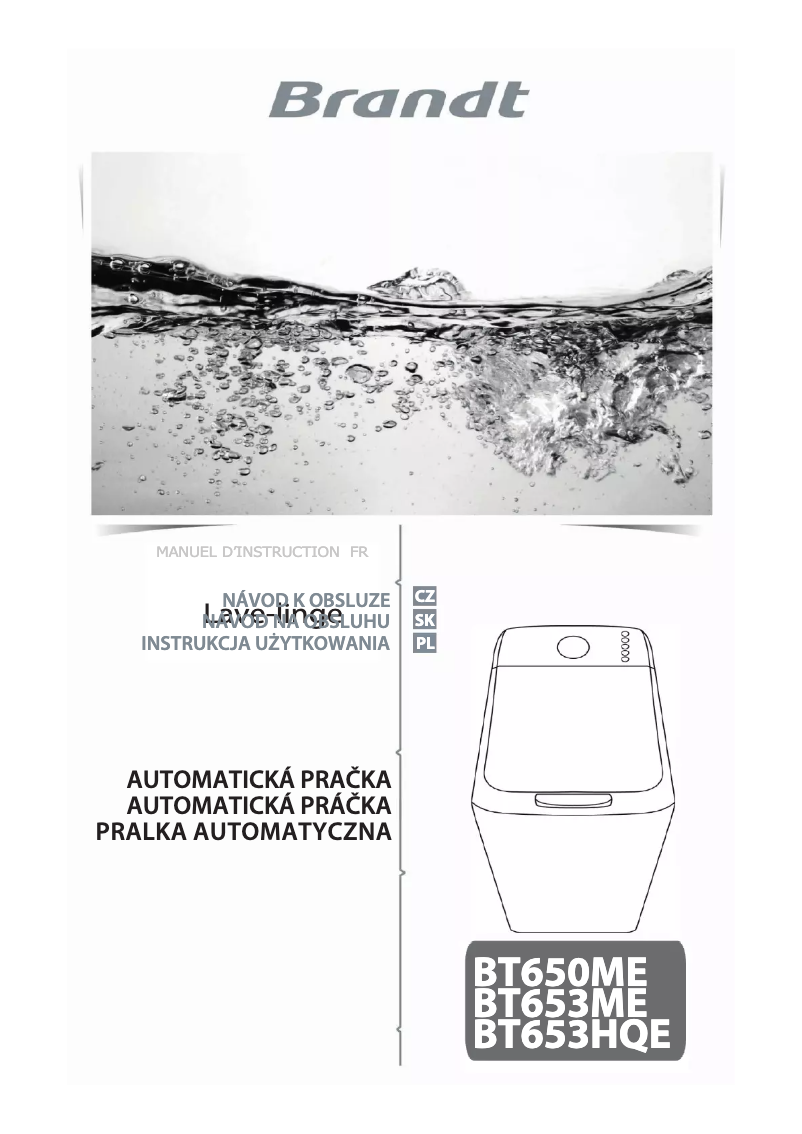 Imagen de la primera página del manual del dispositivo BT600ME