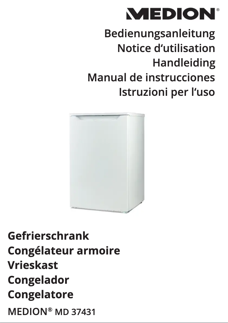 Imagen de la primera página del manual del dispositivo MD 37431
