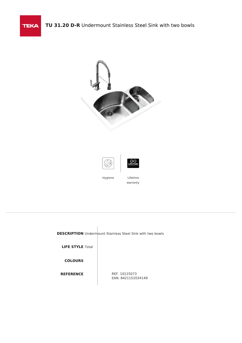 Imagen de la primera página del manual del dispositivo TU 31.20 D-R