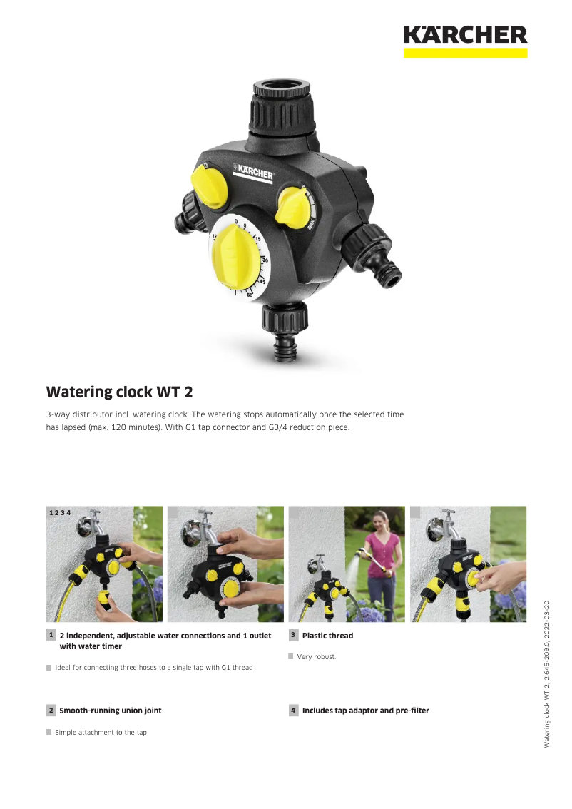 Imagen de la primera página del manual del dispositivo WT 2