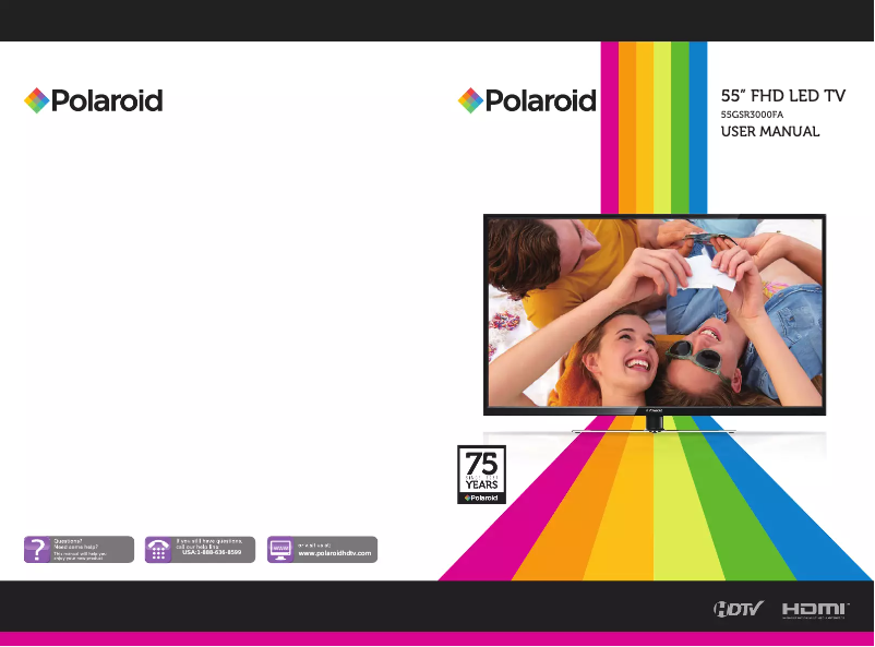 Imagen de la primera página del manual del dispositivo 55GSR3000FA