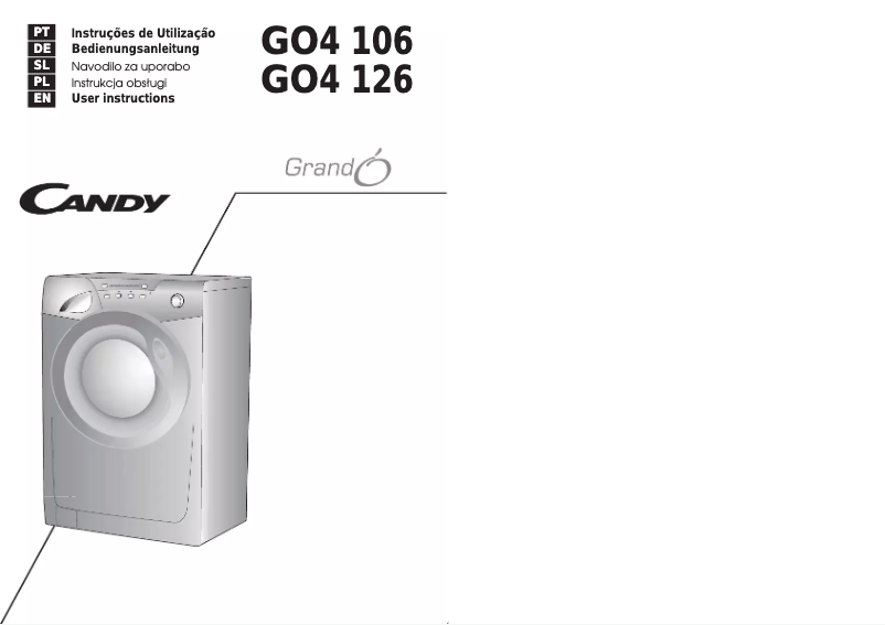 Imagen de la primera página del manual del dispositivo GO4 106-01