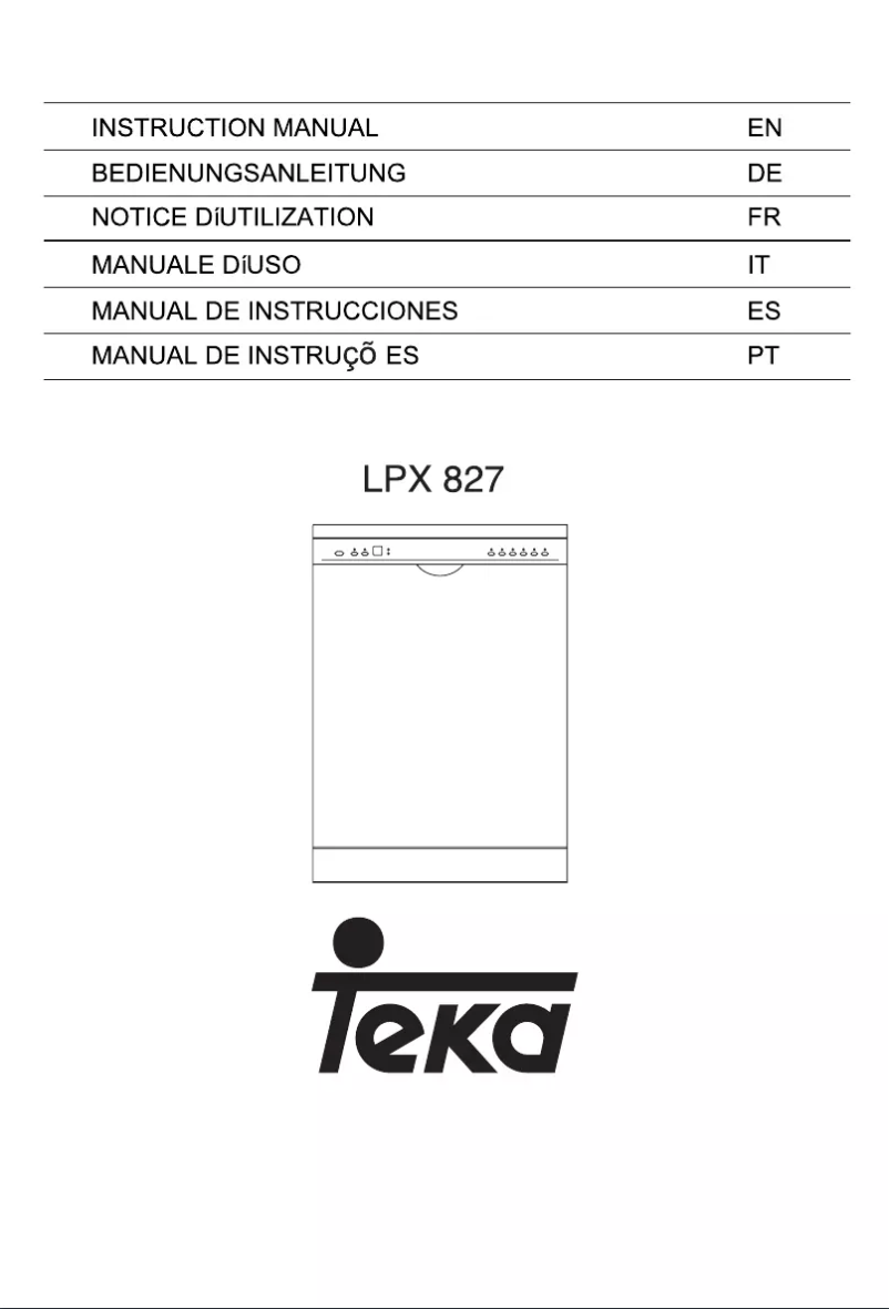 Imagen de la primera página del manual del dispositivo LPX 827