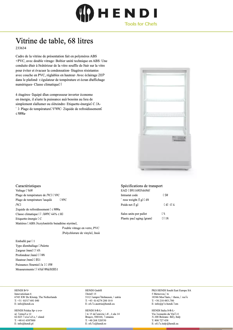 Página 1 del manual Ficha técnica Arktic 233634