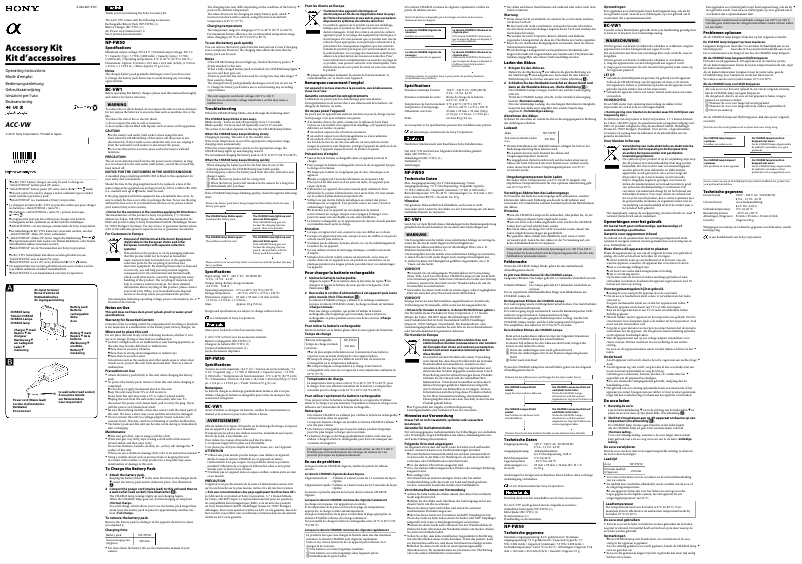 Imagen de la primera página del manual del dispositivo ACC-VW