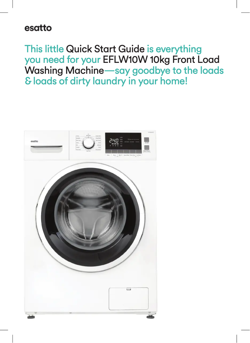 Imagen de la primera página del manual del dispositivo EFLW10W