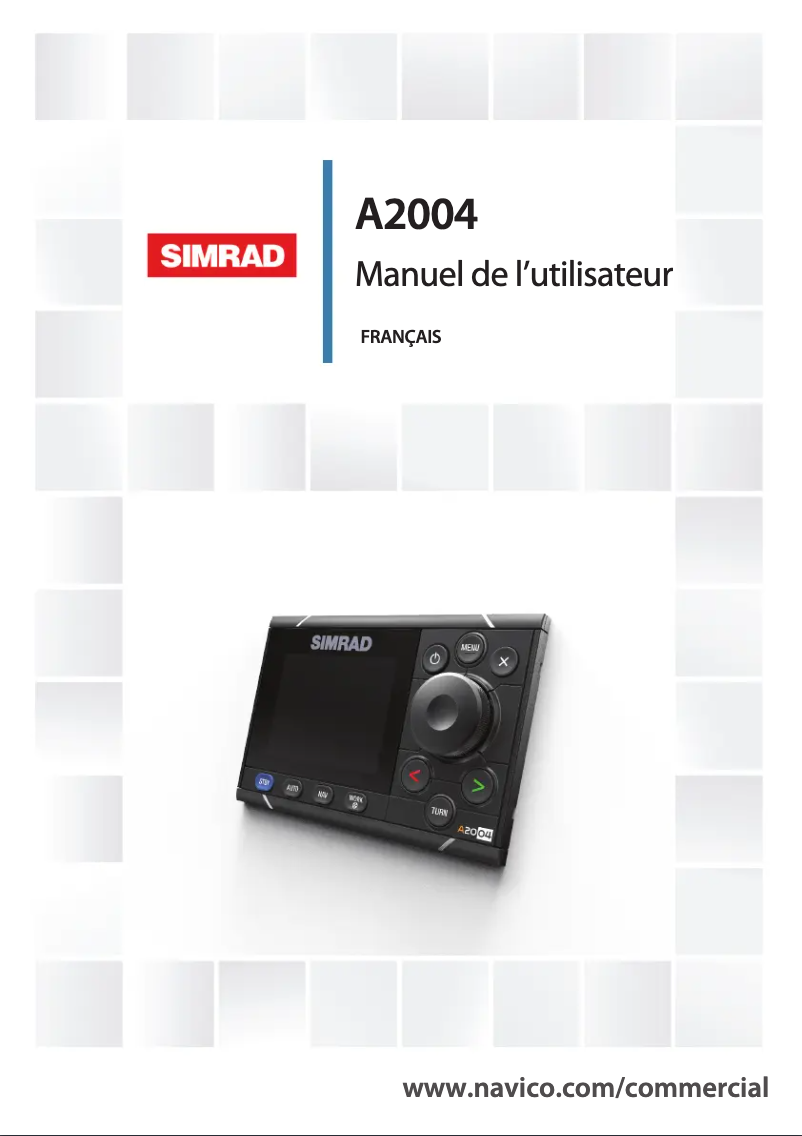 Página 1 del manual Manual de usuario Simrad A2004