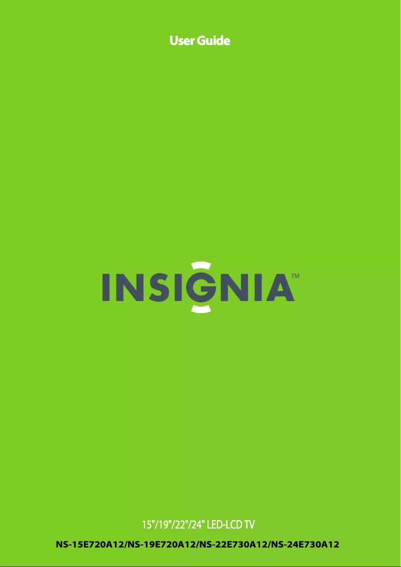 Página 1 del manual Manual de usuario Insignia NS-22E730A12