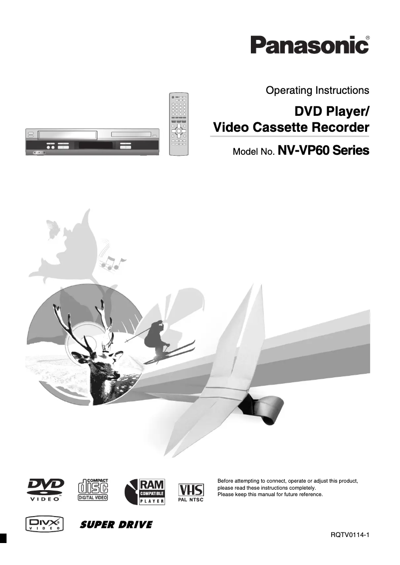 Página nº 1 - Manual de usuario Panasonic NV-VP60