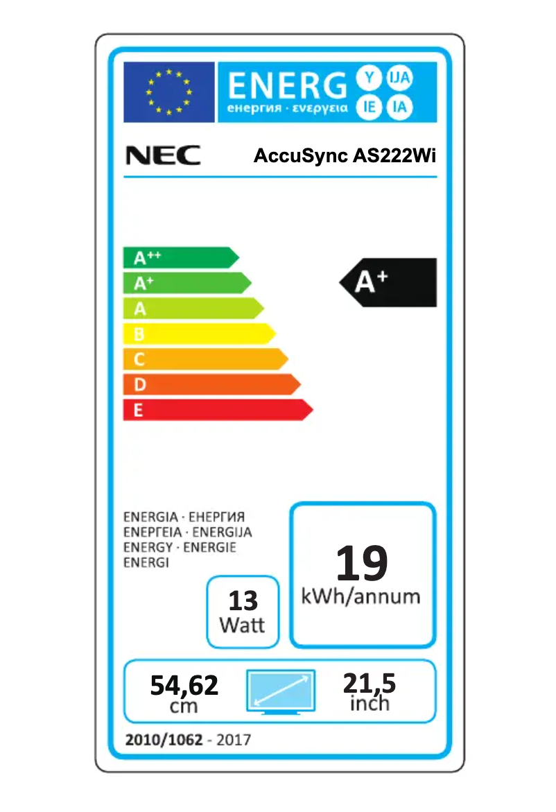 Imagen de la primera página del manual del dispositivo AccuSync AS222Wi