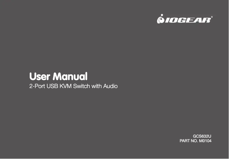 Página 1 del manual Manual de usuario iogear GCS632