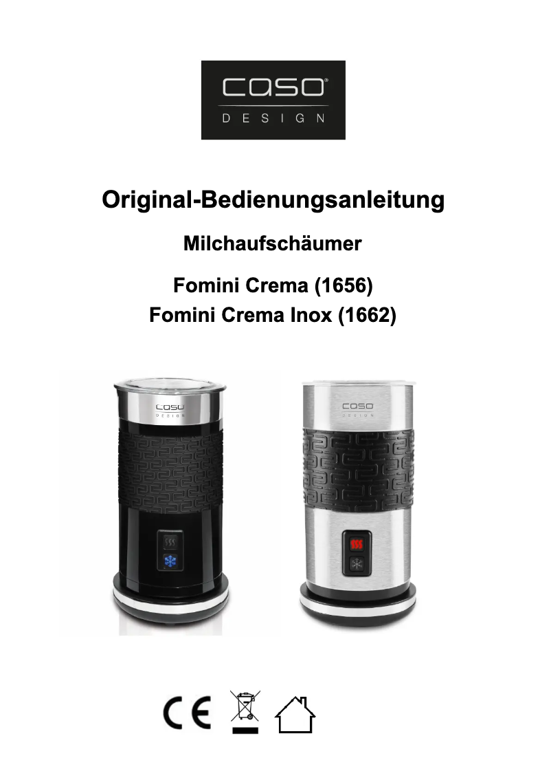 Imagen de la primera página del manual del dispositivo Fomini Crema 1656