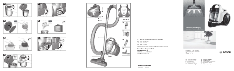 Página 1 del manual Manual de usuario Bosch Cleann'n Allergy BGC05AAA1
