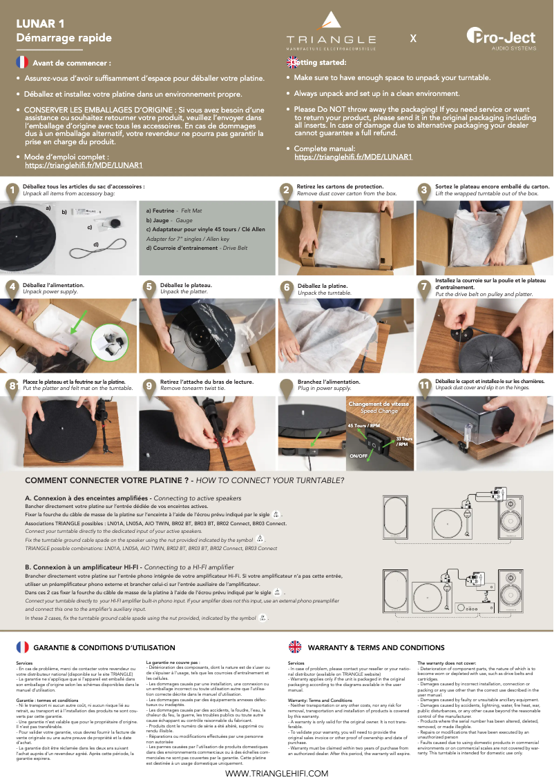 Imagen de la primera página del manual del dispositivo Lunar 1