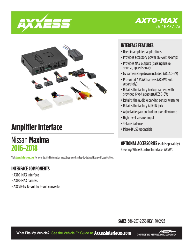 Página nº 1 - Ficha técnica AXESS AXTO-MAX