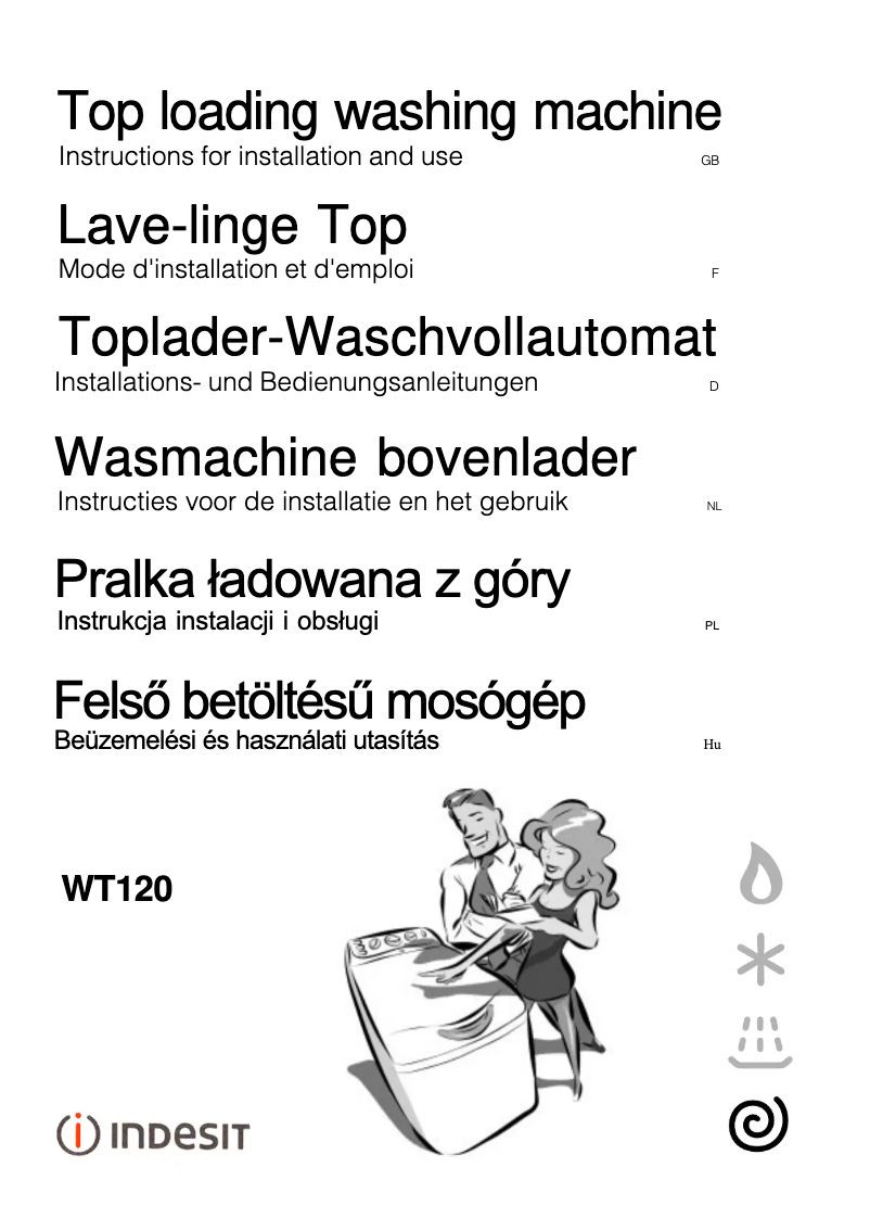 Página nº 1 - Manual de usuario Indesit WT 120