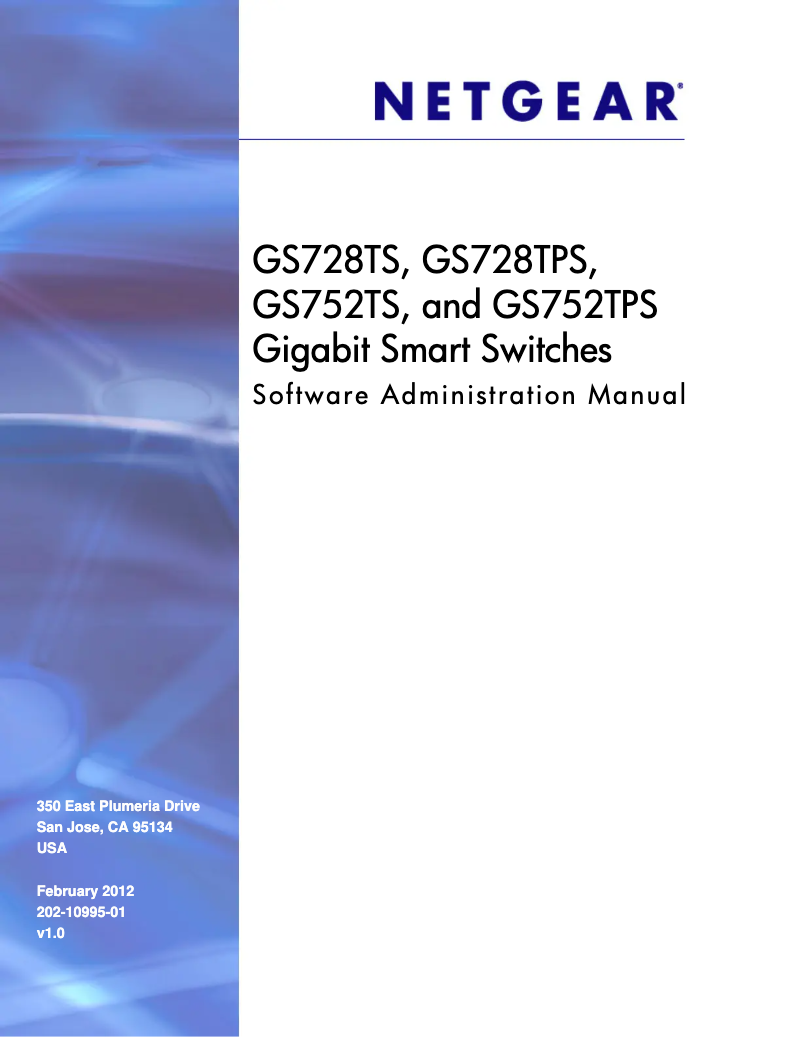 Página 1 del manual Manual de usuario Netgear GS728TS(B)