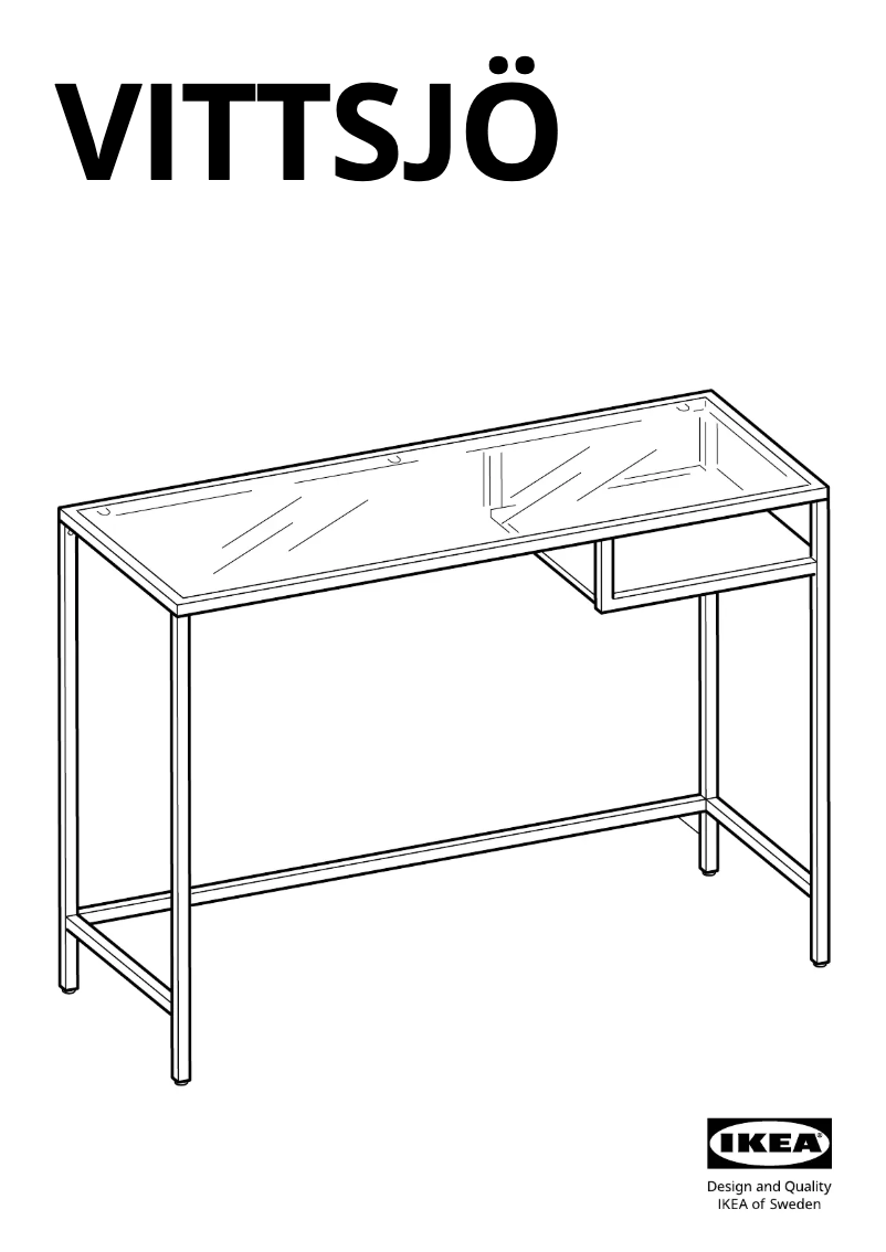 Imagen de la primera página del manual del dispositivo VITTSJÖ 103.034.45