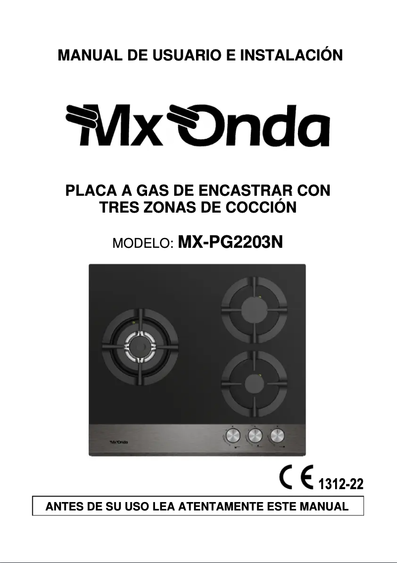 Página 1 del manual Manual de usuario Mx Onda MX-PG2203N